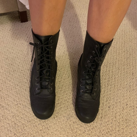 Journeys Shoes Combat Boots Poshmark